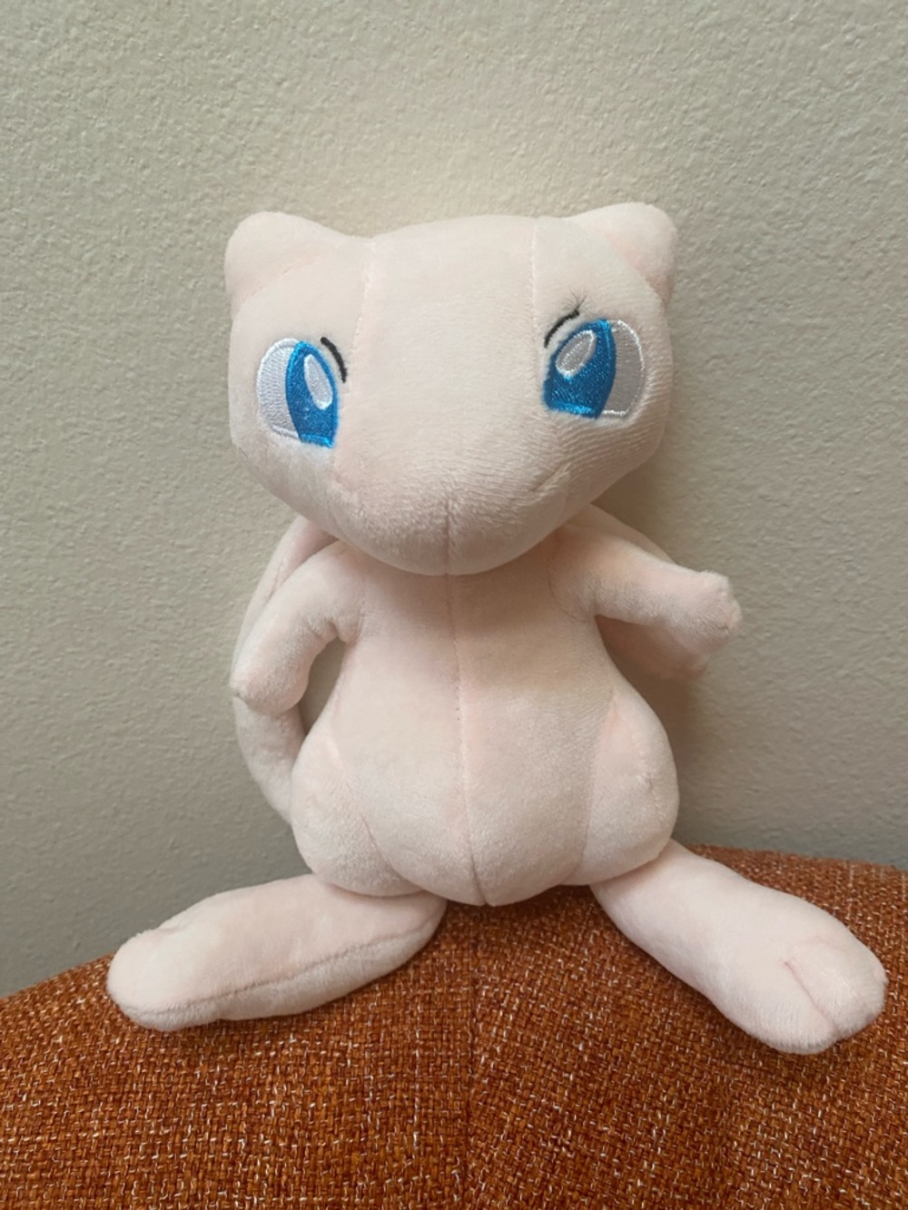 Pokemon Pale Pink Mew Plush with Blue Eyes